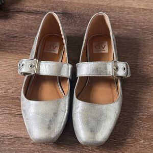 DV by Dolce Vita Metallic Silver flats